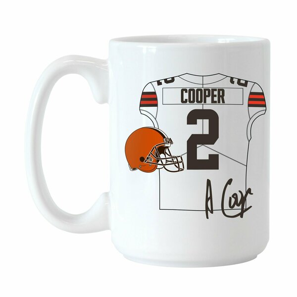 Logo Brands Cleveland Browns Amari Cooper Jersey 15oz Sublimated Mug 608P-C15M-AC